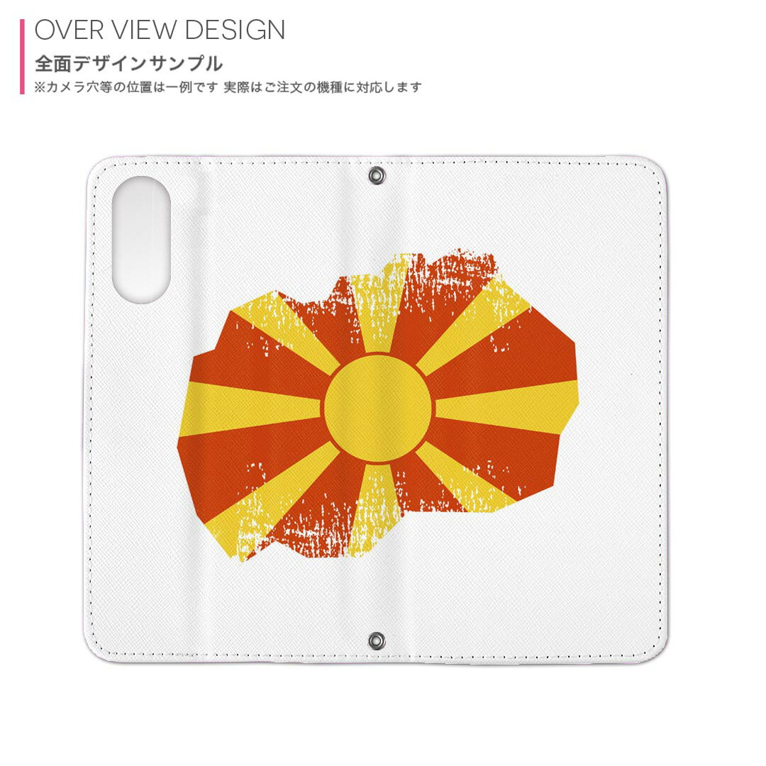 Galaxy S25 用 SC-51F / SCG31 (SM-S931) 共通 対応 内側プリント ケース カバー 手帳型 マグネット式 ピタッと閉まる レザーケース カード収納 ポケット 018877 macedonia マケドニア