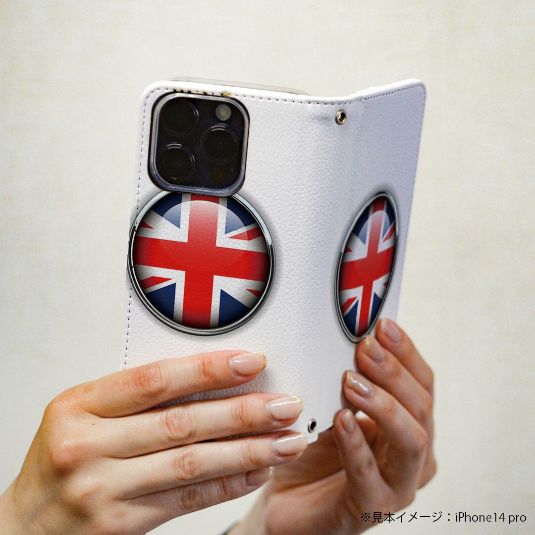 iPhone16 6.1インチ 専用 各キャリア iPhone 16 共通対応 ケース カバー 手帳型 マグネット式 ピタッと閉まる レザーケース iphone 16 カード収納 ポケット igcase 000262 イギリス　国旗　マーク