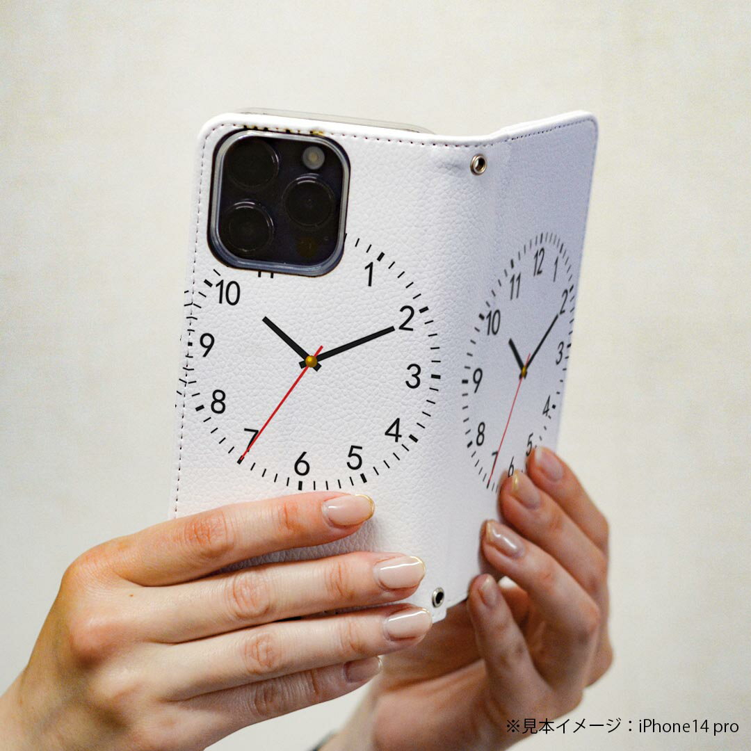 Galaxy A51 5G SC-54A ギャラクシー 専用 ケース カバー 手帳型 マグネット式 ピタッと閉まる レザーケース sc54a カード収納 ポケット igcase 000271 時計　シンプル