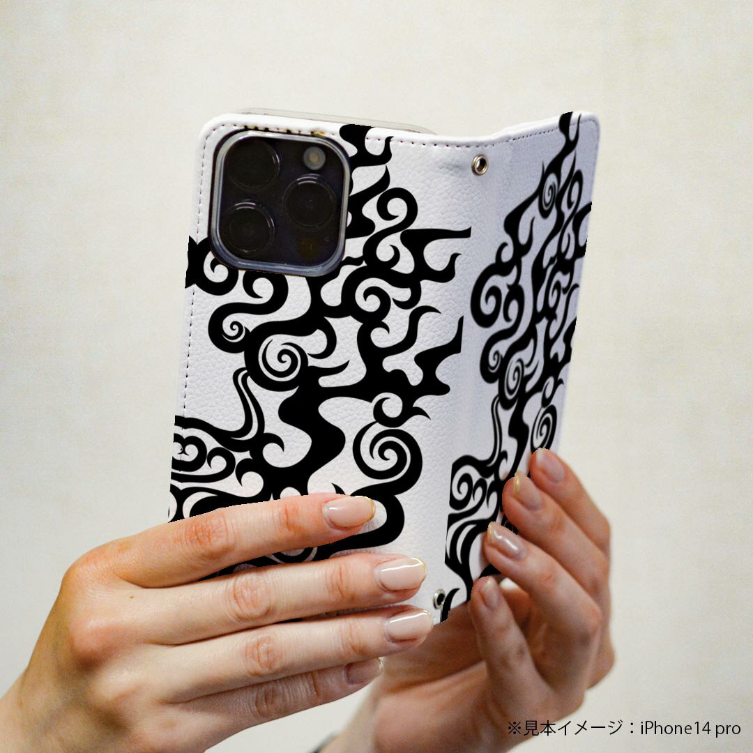 Google Pixel 9 Pro XL 専用 ケース カバー 手帳型 マグネット式 ピタッと閉まる レザーケース pixel9proxl カード収納 ポケット igcase 000293 イラスト　炎　デザイン