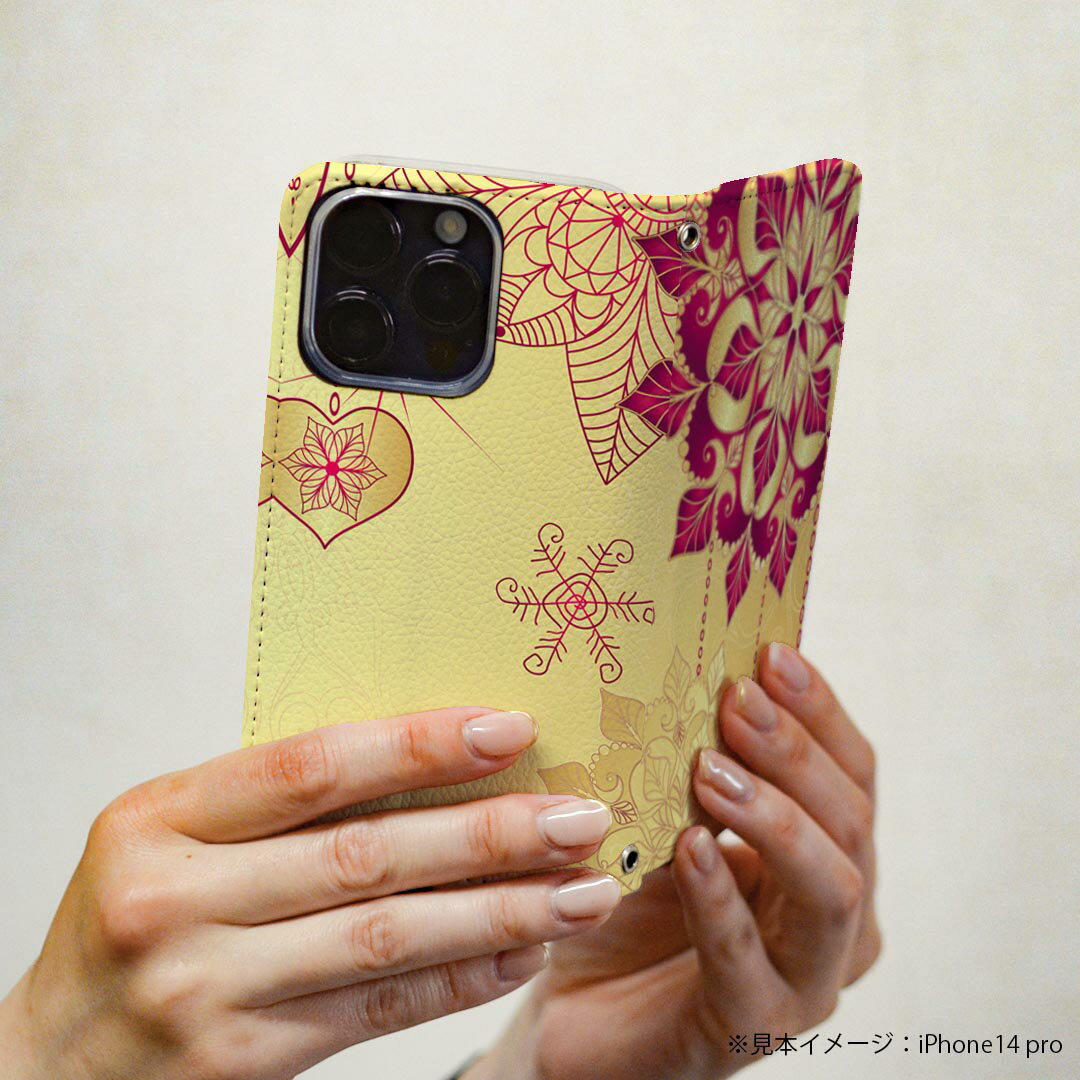 Galaxy A41 SC-41A ギャラクシー 専用 ケース カバー 手帳型 マグネット式 ピタッと閉まる レザーケース sc41a docomo ドコモ カード収納 ポケット igcase 001212 ハート　結晶