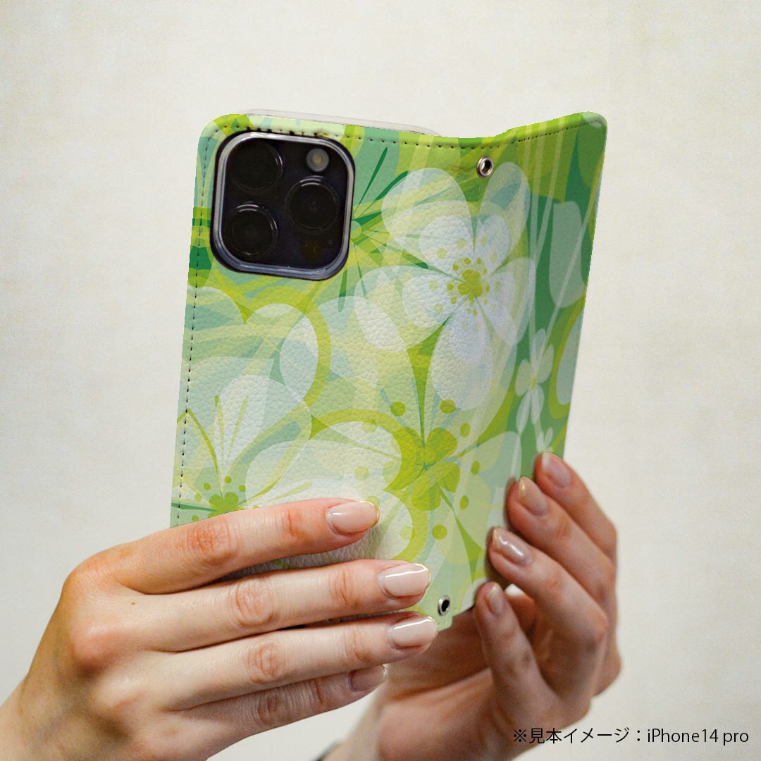 iPhone 16e 用 各キャリア 共通対応 iphone16e 手帳型ケース カバー 手帳型 マグネット式 ピタッと閉まる レザーケース カード収納 ポケット igcase 001312 花　植物
