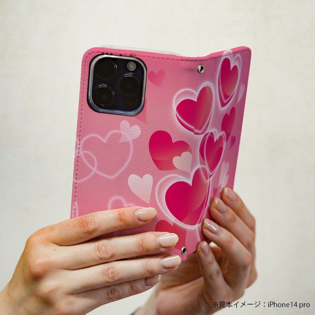 Galaxy S9 SC-02K ギャラクシー 専用 ケース カバー 手帳型 マグネット式 ピタッと閉まる レザーケース sc02k カード収納 ポケット igcase 001620 ハート