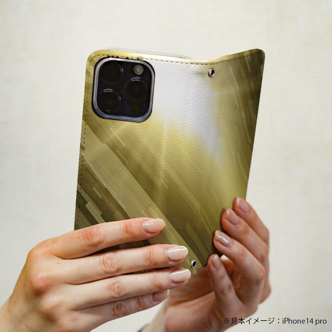 iPhone 16e 用 各キャリア 共通対応 iphone16e 手帳型ケース カバー 手帳型 マグネット式 ピタッと閉まる レザーケース カード収納 ポケット igcase 001958 模様　黄色　グレー