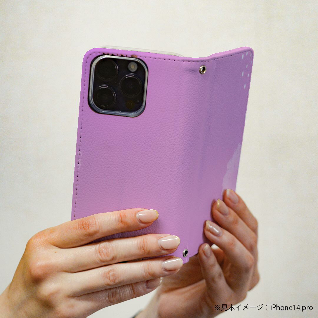 iPhone XS Max iPhone 10S Max アイフォーン 専用 ケース カバー 手帳型 マグネット式 ピタッと閉まる レザーケース iphonexsmax カード収納 ポケット igcase 002004 花　　紫