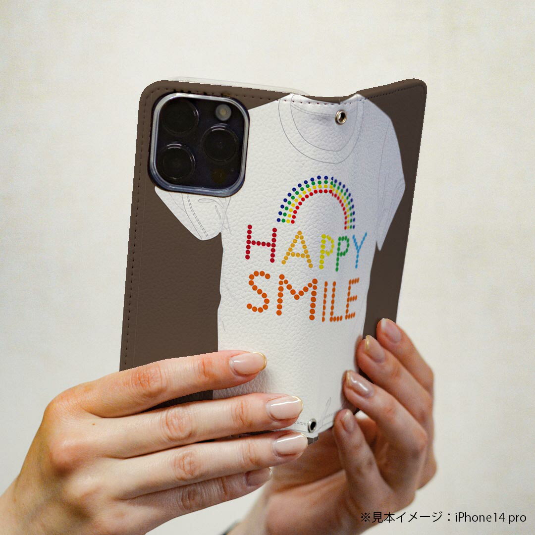 Xperia 10 VII 用 スマホカバー SO-52F / SOG16 / XQ-FE44 共通対応 ケース カバー 手帳型 マグネット式 ピタッと閉まる レザーケース カード収納 ポケット 002358 ファッション　虹　文字