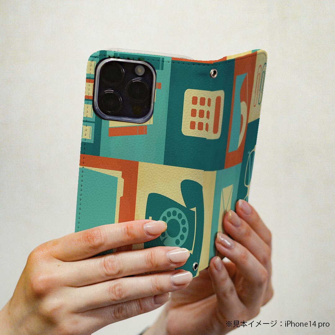 Pixel 8 用 スマホカバー ケース カバー 手帳型 マグネット式 ピタッと閉まる レザーケース カード収納 ポケット 002398 オフィス　イラスト