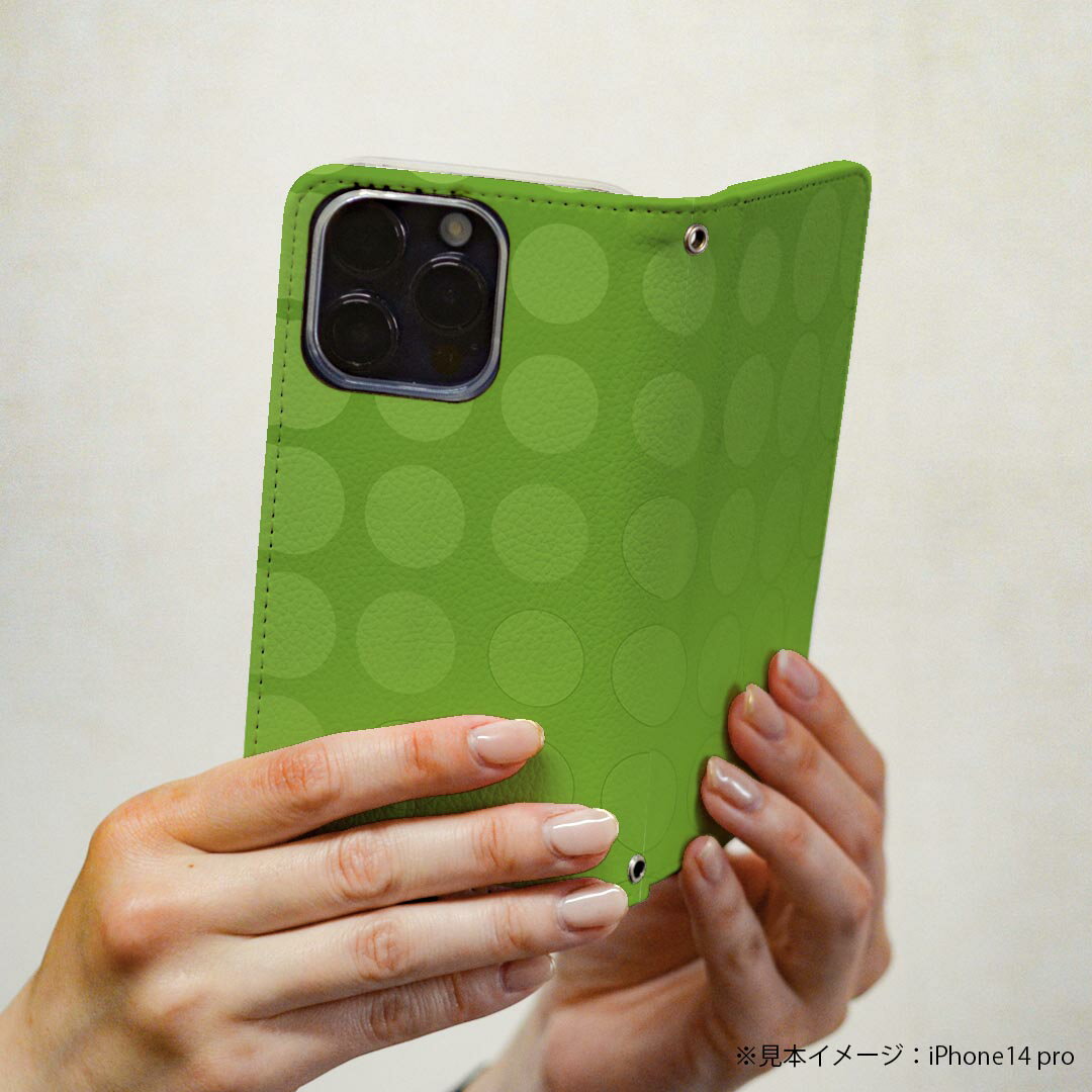 Galaxy S9 SC-02K ギャラクシー 専用 ケース カバー 手帳型 マグネット式 ピタッと閉まる レザーケース sc02k カード収納 ポケット igcase 002415 模様　緑　シンプル