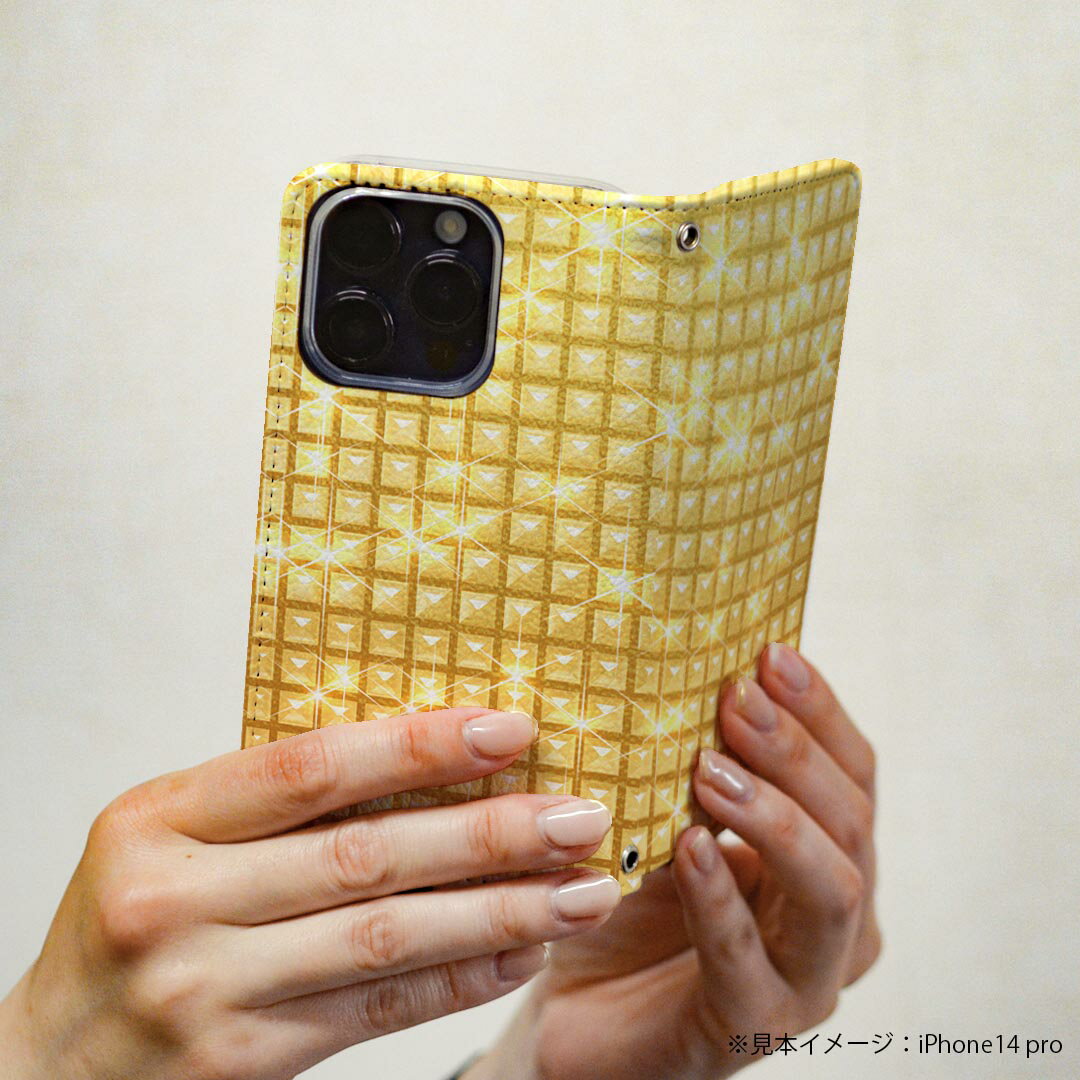 Galaxy S24 用 手帳型 ケース カバー SC-51E / SCG25 / SM-S921 共通対応 ケース カバー 手帳型 マグネット式 ピタッと閉まる レザーケース カード収納 ポケット 002458 ゴールド　シンプル