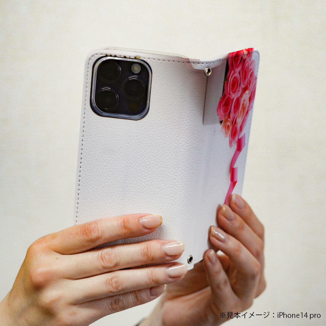 iPhone XR iPhone 10r アイフォーン エックスアール テンアール 専用 ケース カバー 手帳型 マグネット式 ピタッと閉まる レザーケース iphonexr カード収納 ポケット igcase 002474 ハート　花　リボン