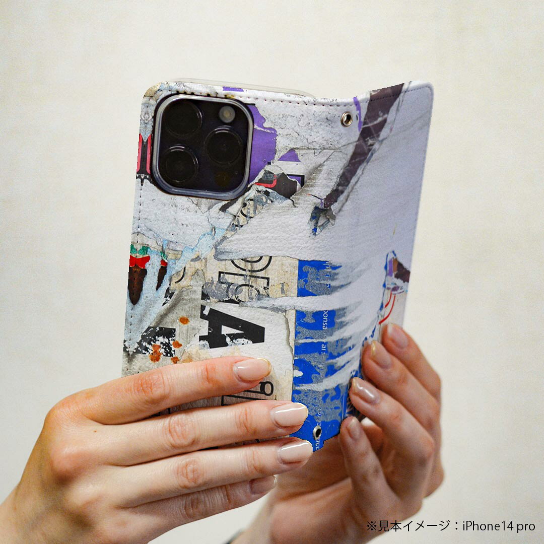 iPhone 6 plus/ iPhone 6s plus / iPhone 7 plus / iPhone 8 plus 専用 ケース カバー 手帳型 マグネット式 ピタッと閉まる レザーケース カード収納 ポケット igcase 002504 英語　文字　ポスター