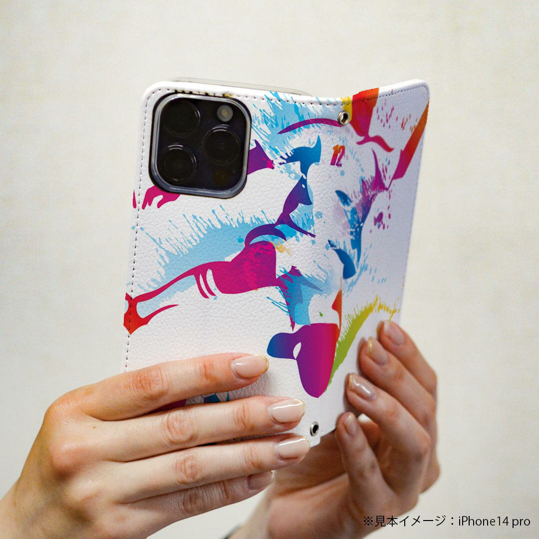 AQUOS R3 SHV44 アクオス アールスリー 専用 ケース カバー 手帳型 マグネット式 ピタッと閉まる レザーケース カード収納 ポケット igcase 002784 スポーツ　カラフル