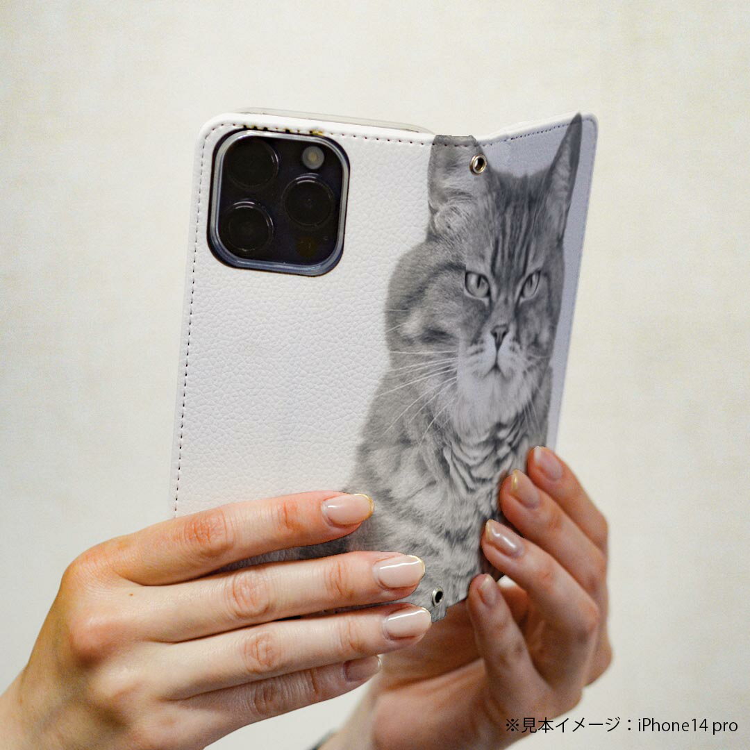 iPhone16 6.1インチ 専用 各キャリア iPhone 16 共通対応 ケース カバー 手帳型 マグネット式 ピタッと閉まる レザーケース iphone 16 カード収納 ポケット igcase 002901 猫　動物　写真