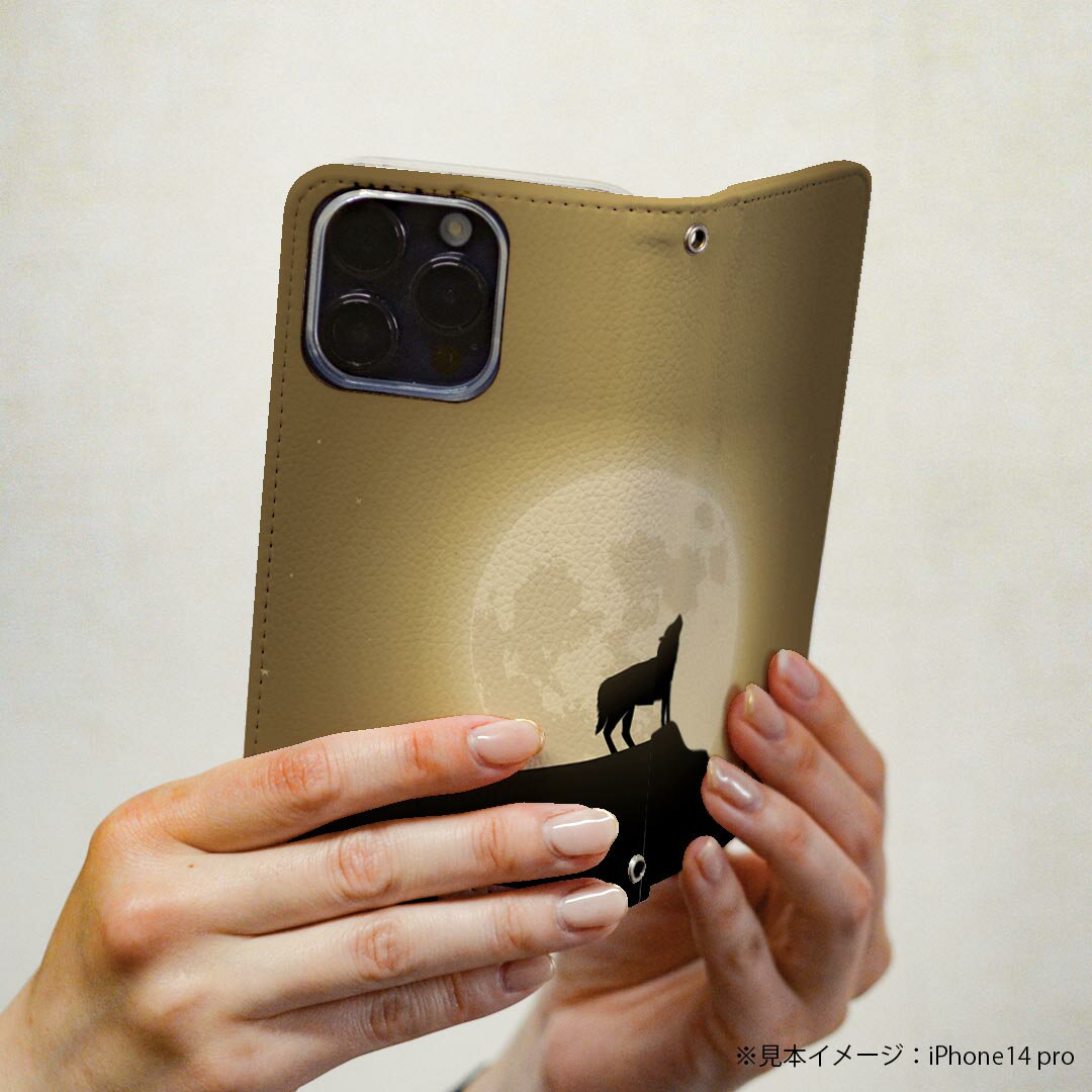 Google Pixel 9 Pro XL 専用 ケース カバー 手帳型 マグネット式 ピタッと閉まる レザーケース pixel9proxl カード収納 ポケット igcase 003380 動物　月　写真