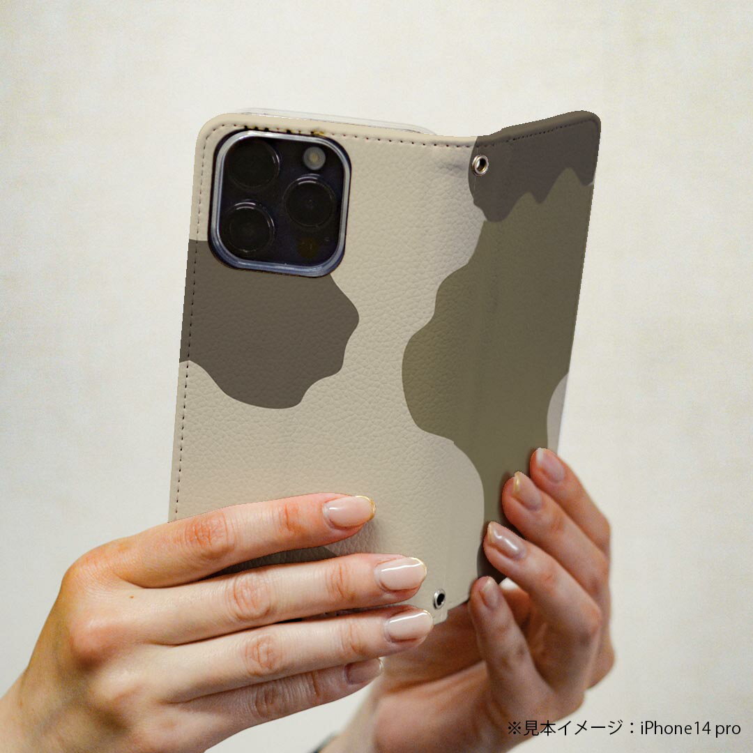 arrows NX F-01K アローズ NX 専用 ケース カバー 手帳型 マグネット式 ピタッと閉まる レザーケース f01k カード収納 ポケット igcase 003826 迷彩　カモフラ　模様