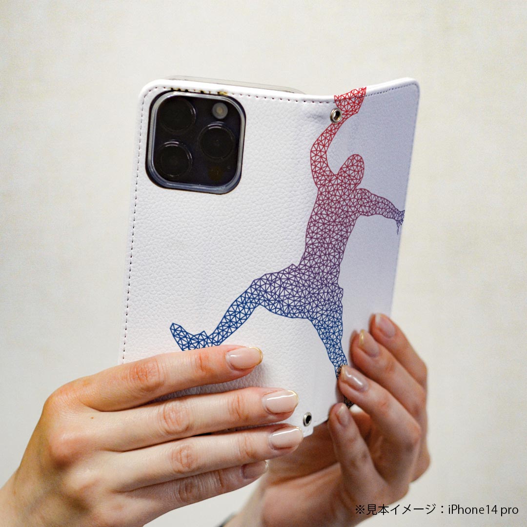 iPhone16 6.1インチ 専用 各キャリア iPhone 16 共通対応 ケース カバー 手帳型 マグネット式 ピタッと閉まる レザーケース iphone 16 カード収納 ポケット igcase 020044 スポーツ バスケット