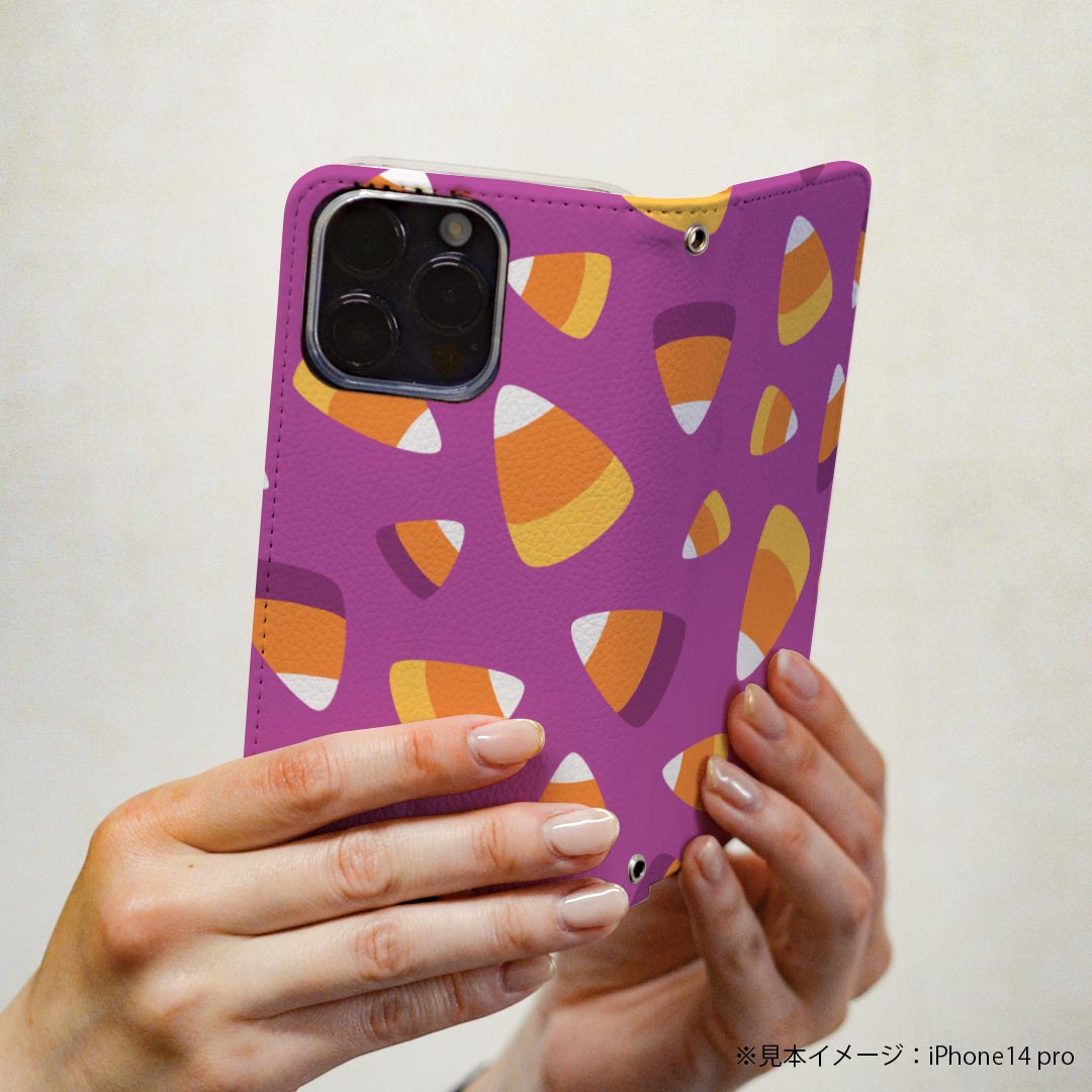 Galaxy S9 SC-02K ギャラクシー 専用 ケース カバー 手帳型 マグネット式 ピタッと閉まる レザーケース sc02k カード収納 ポケット igcase 020148 ハロウィン Halloween