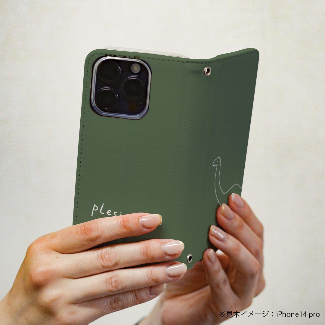 Xperia Z5 premium SO-03H エクスペリア プレミアム 専用 ケース カバー 手帳型 マグネット式 ピタッと閉まる レザーケース so03h カード収納 ポケット igcase 020791 マスクデザイン 恐竜 プレシオサウルス