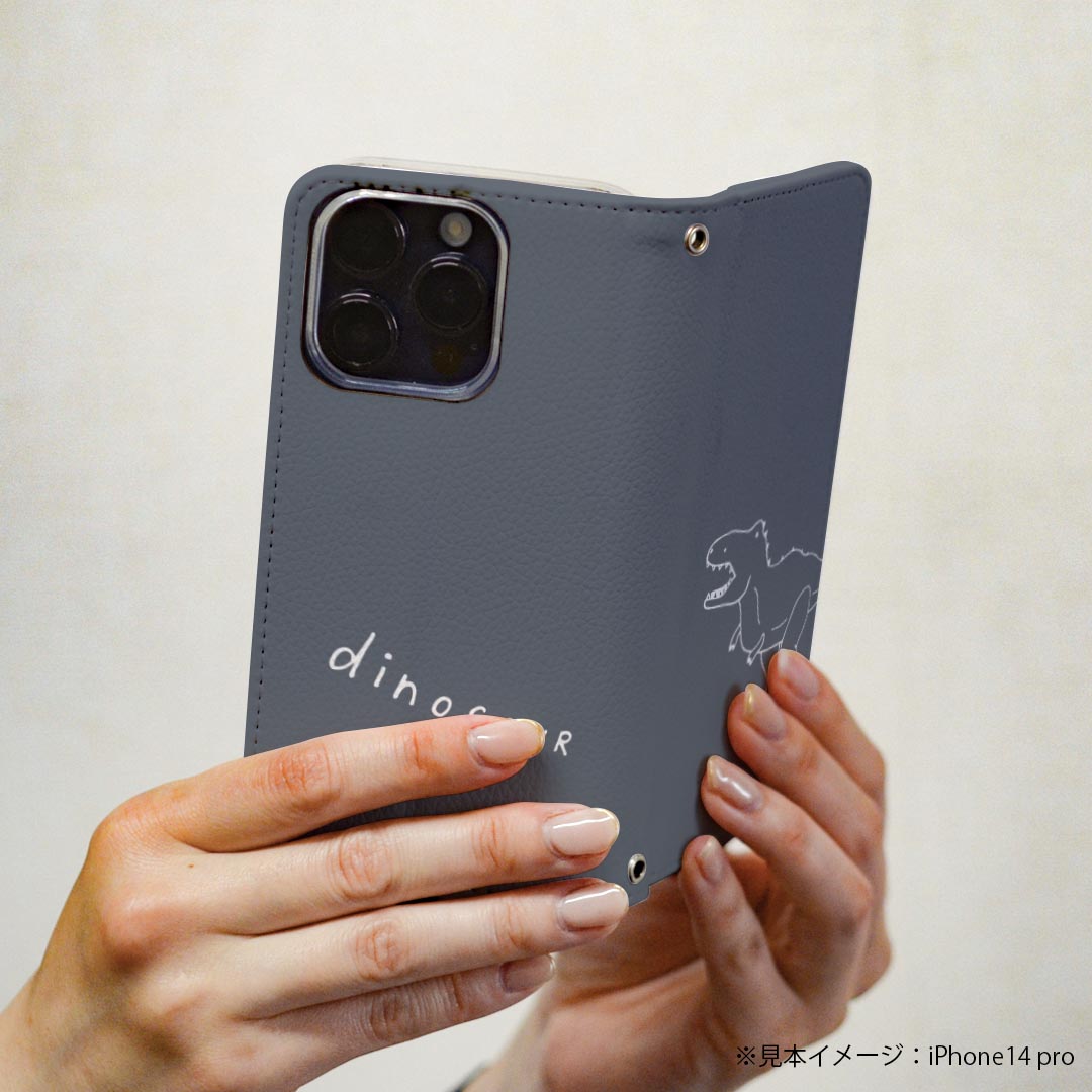 AQUOS zero6 SHG04 A102SH SH-RM18 2021 モデル 専用 ケース カバー 手帳型 マグネット式 ピタッと閉まる レザーケース カード収納 ポケット igcase 020793 マスクデザイン 恐竜 ティラノサウルス