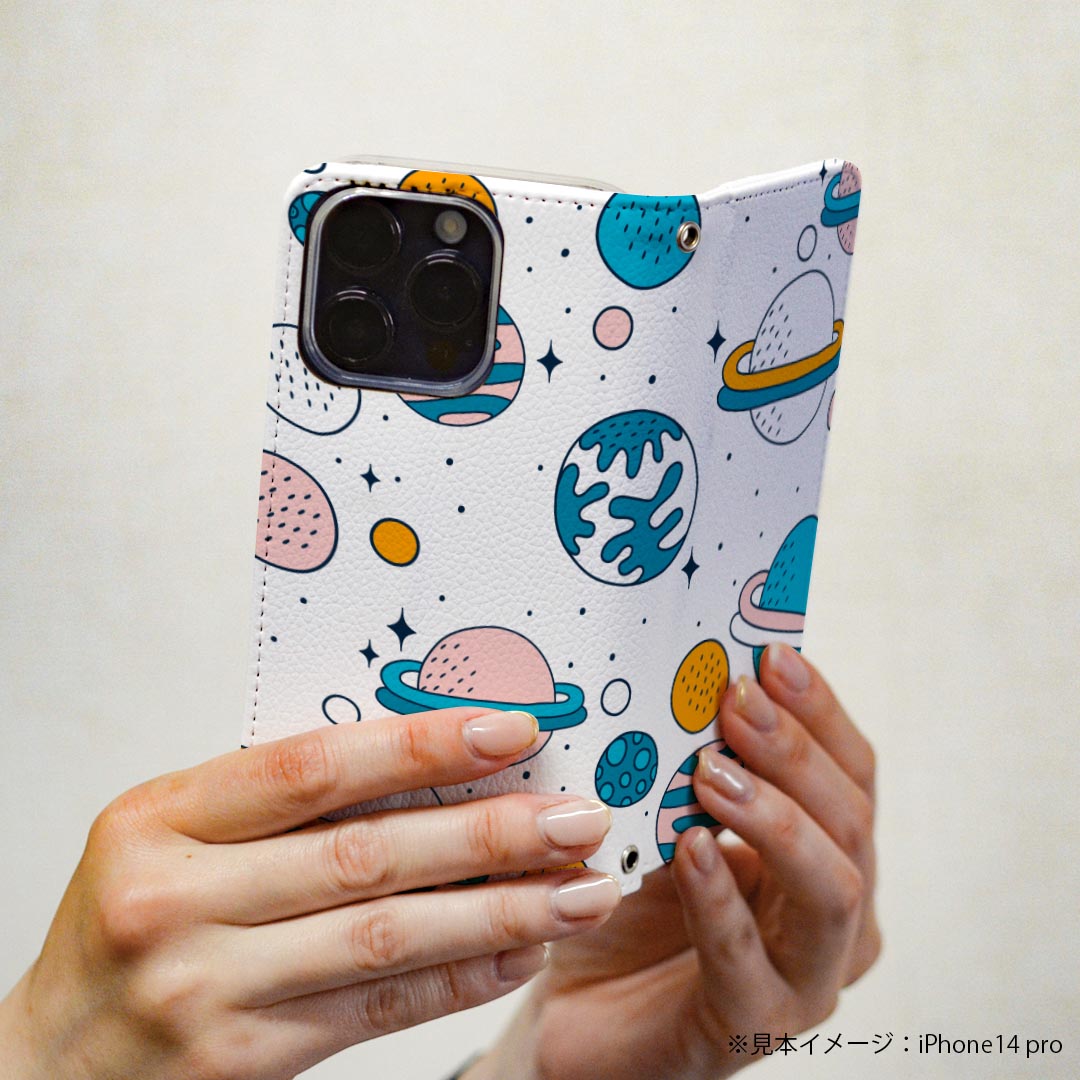 Xperia XZ SO-01J エクスペリア XZ so01j 専用 ケース カバー 手帳型 マグネット式 ピタッと閉まる レザーケース カード収納 ポケット igcase 020807 マスクデザイン 宇宙 惑星