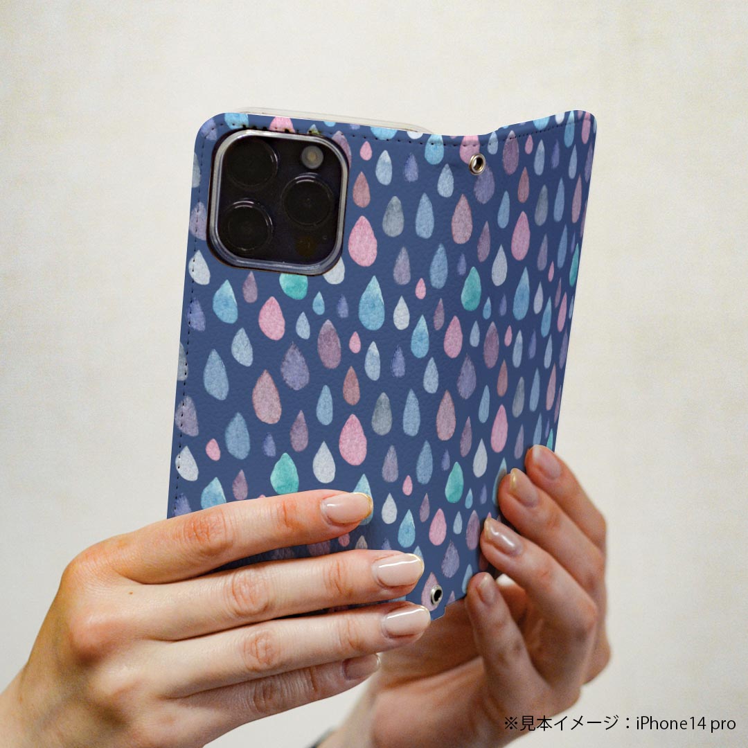 iPhone6 iphone 6/7/8 共通対応 アイフォーン 専用 ケース カバー 手帳型 マグネット式 ピタッと閉まる レザーケース iphone6 カード収納 ポケット igcase 020822 マスクデザイン 梅雨 rainy season