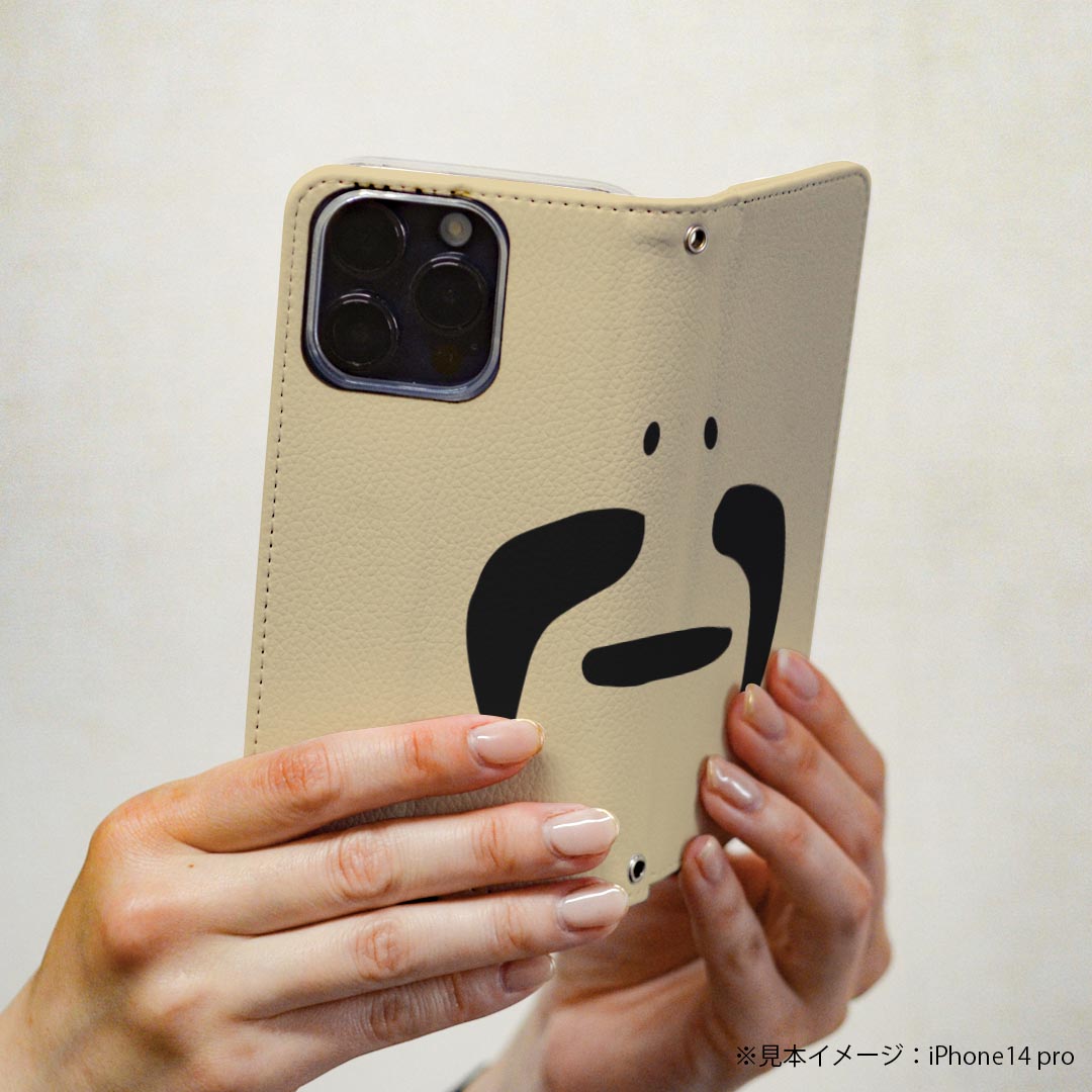 iPhone 6 plus/ iPhone 6s plus / iPhone 7 plus / iPhone 8 plus 専用 ケース カバー 手帳型 マグネット式 ピタッと閉まる レザーケース カード収納 ポケット igcase 020881 マスクデザイン 面白 ひげ