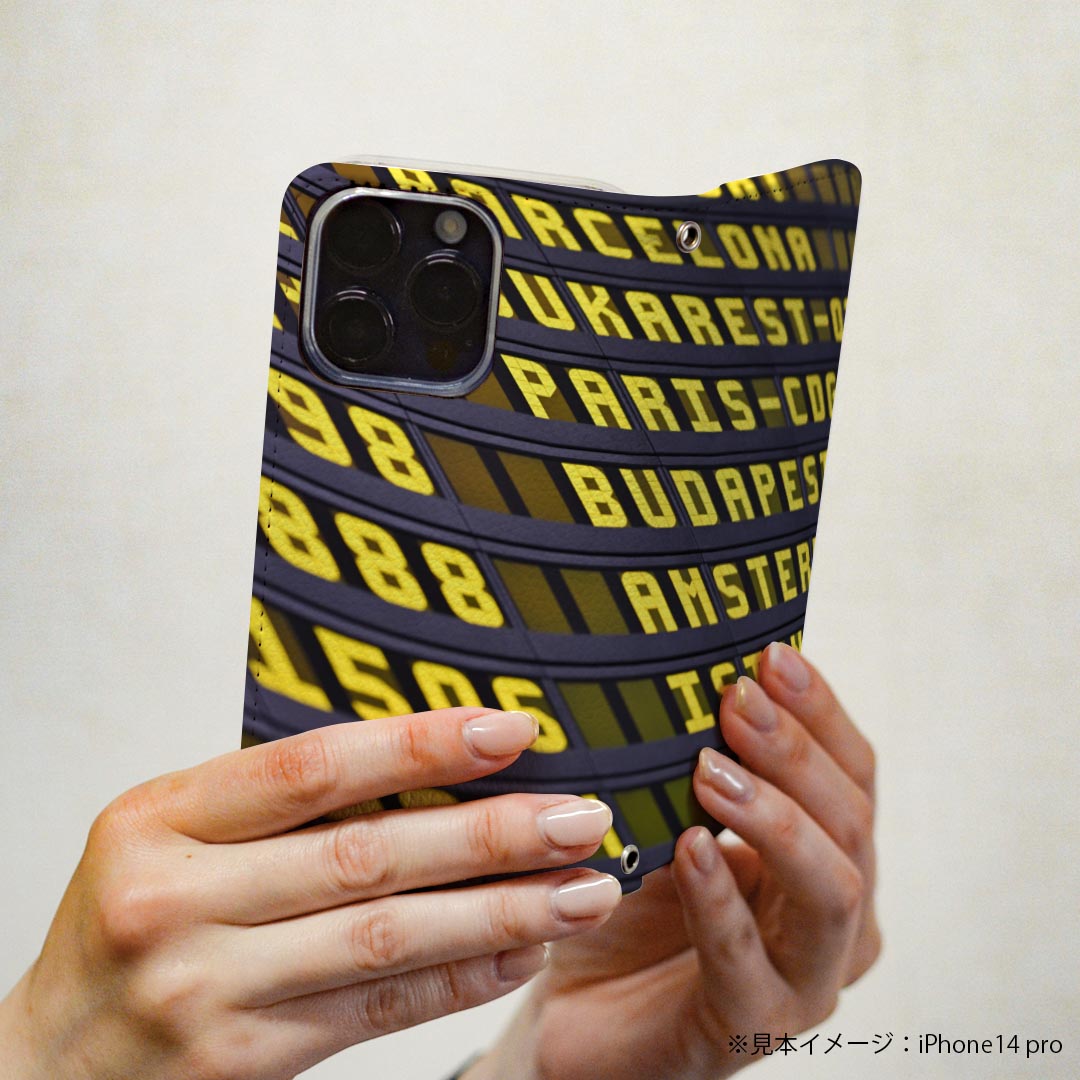 Xperia 5 V 用 SO-53D / SOG12 共通対応 ケース 手帳型 022848 写真　空港