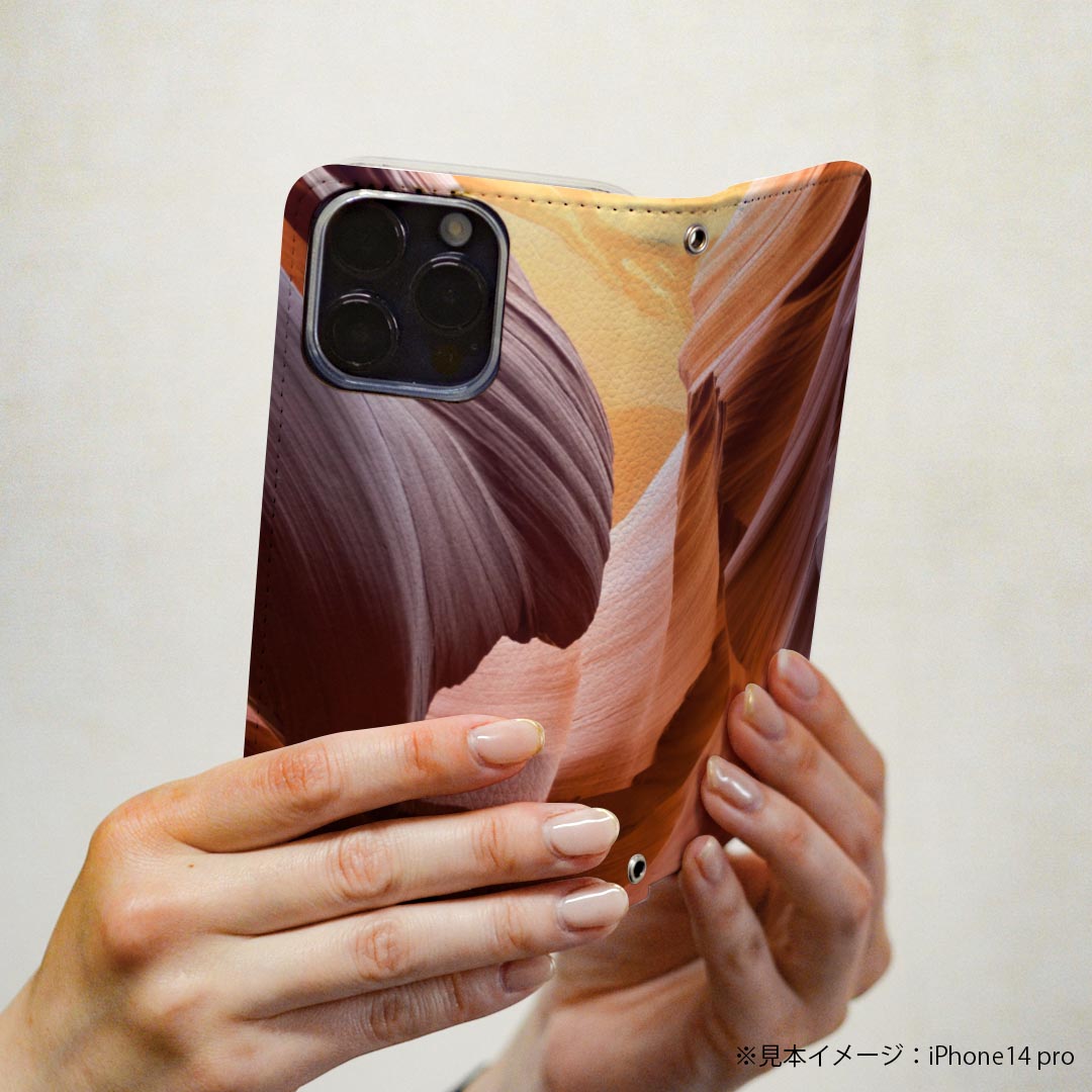 スマコレのXperia Z5 SOV32 エクスペリア 専用 ケース カバー 手帳型 マグネット式 ピタッと閉まる レザーケース sov32 カード収納 ポケット igcase 022870 岩｜アングル3