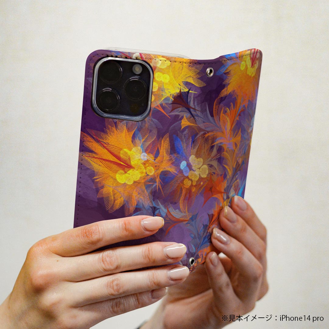 Google Pixel 9 Pro XL 専用 ケース カバー 手帳型 マグネット式 ピタッと閉まる レザーケース pixel9proxl カード収納 ポケット igcase 022886 花　カラフル　イラスト