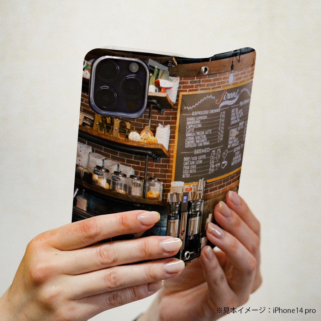 iPhone 16e 用 各キャリア 共通対応 iphone 16e 手帳型ケース カバー 手帳型 マグネット式 ピタッと閉まる レザーケース カード収納 ポケット igcase 023058 カフェ　写真