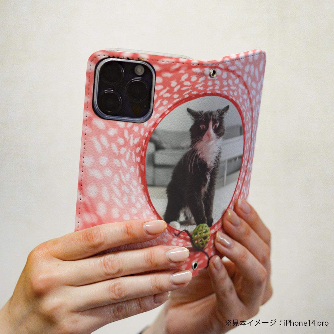 nubia S 5G A403ZT ケース カバー 手帳型 マグネット式 ピタッと閉まる レザーケース a403zt ワイモバイル カード収納 ポケット igcase 023080 猫　ねこ　動物　写真