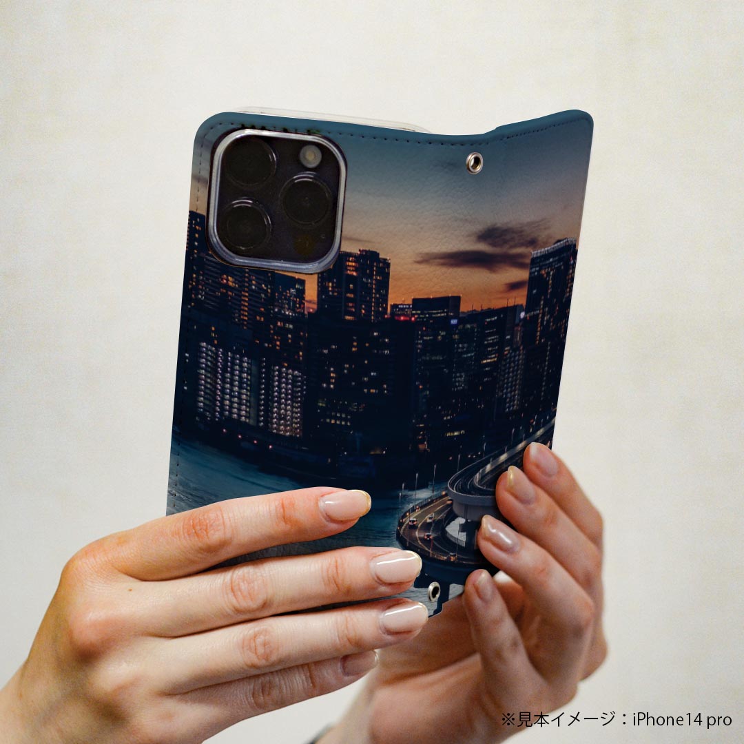 Xperia Z5 SOV32 エクスペリア 専用 ケース カバー 手帳型 マグネット式 ピタッと閉まる レザーケース sov32 カード収納 ポケット igcase 023122 風景　写真　夕日