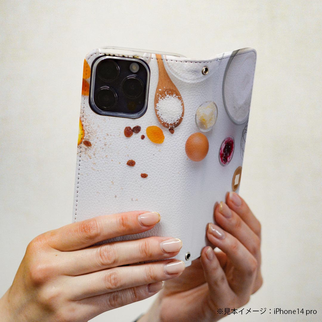 Google Pixel 9 Pro XL 専用 ケース カバー 手帳型 マグネット式 ピタッと閉まる レザーケース pixel9proxl カード収納 ポケット igcase 023163 食べ物　写真　お菓子