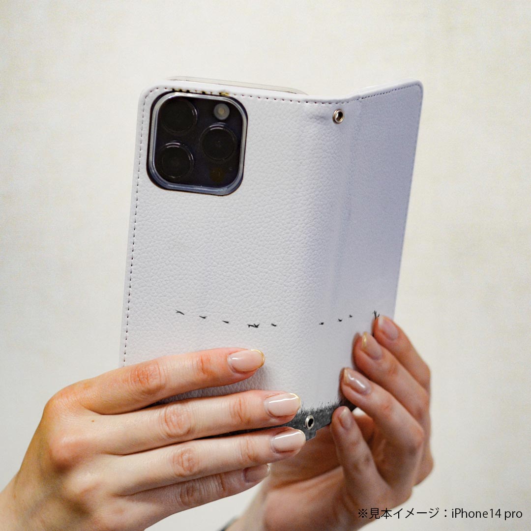 Galaxy A53 5G 用 スマホカバー SC-53C / SCG15 共通対応 ケース カバー 手帳型 マグネット式 ピタッと閉まる レザーケース カード収納 ポケット 023190 モノクロ　人物　バレエ