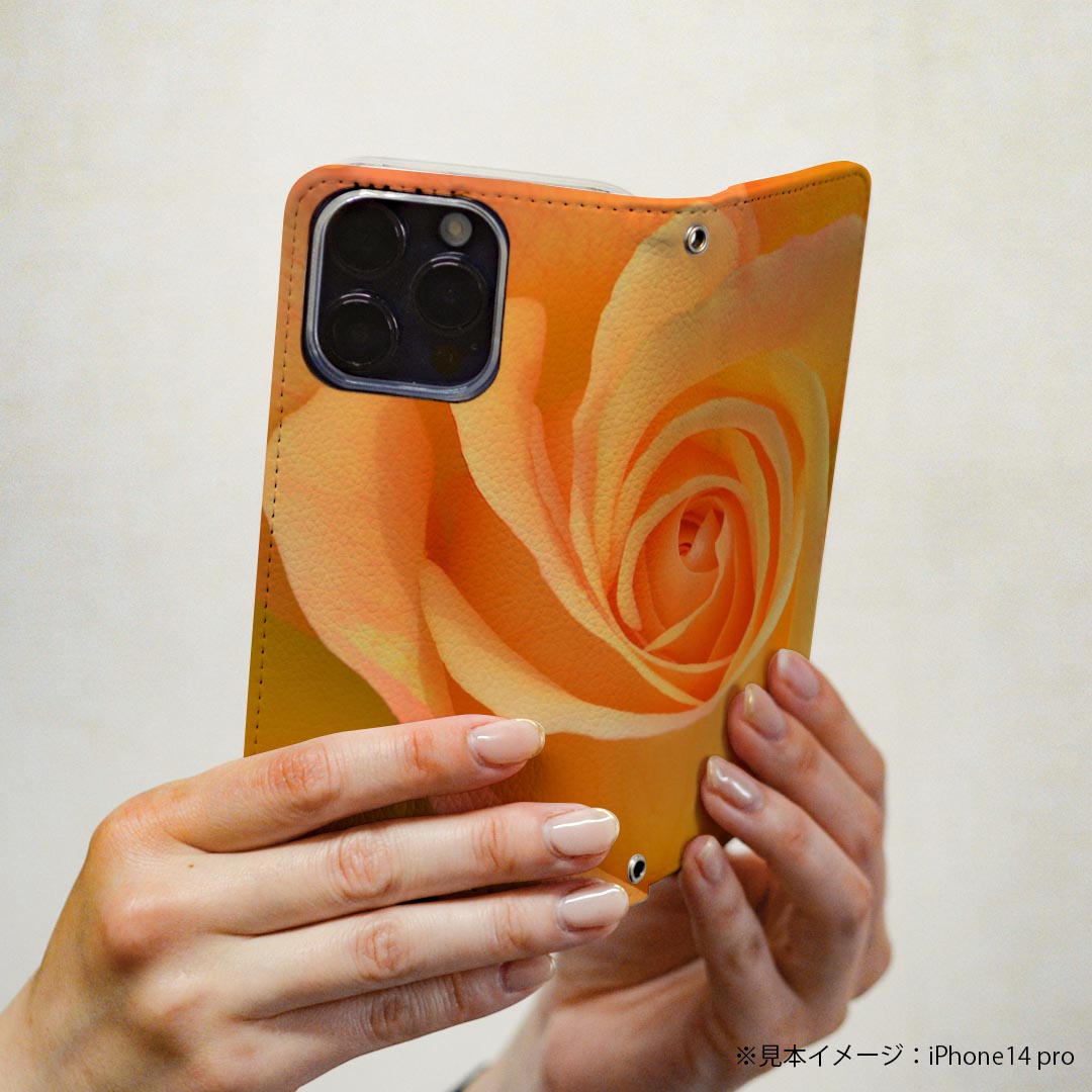 Xperia Ace III SO-53C SOG08 共通対応 専用 ケース カバー 手帳型 マグネット式 ピタッと閉まる レザーケース so53c カード収納 ポケット igcase 023308 花　フラワー　写真