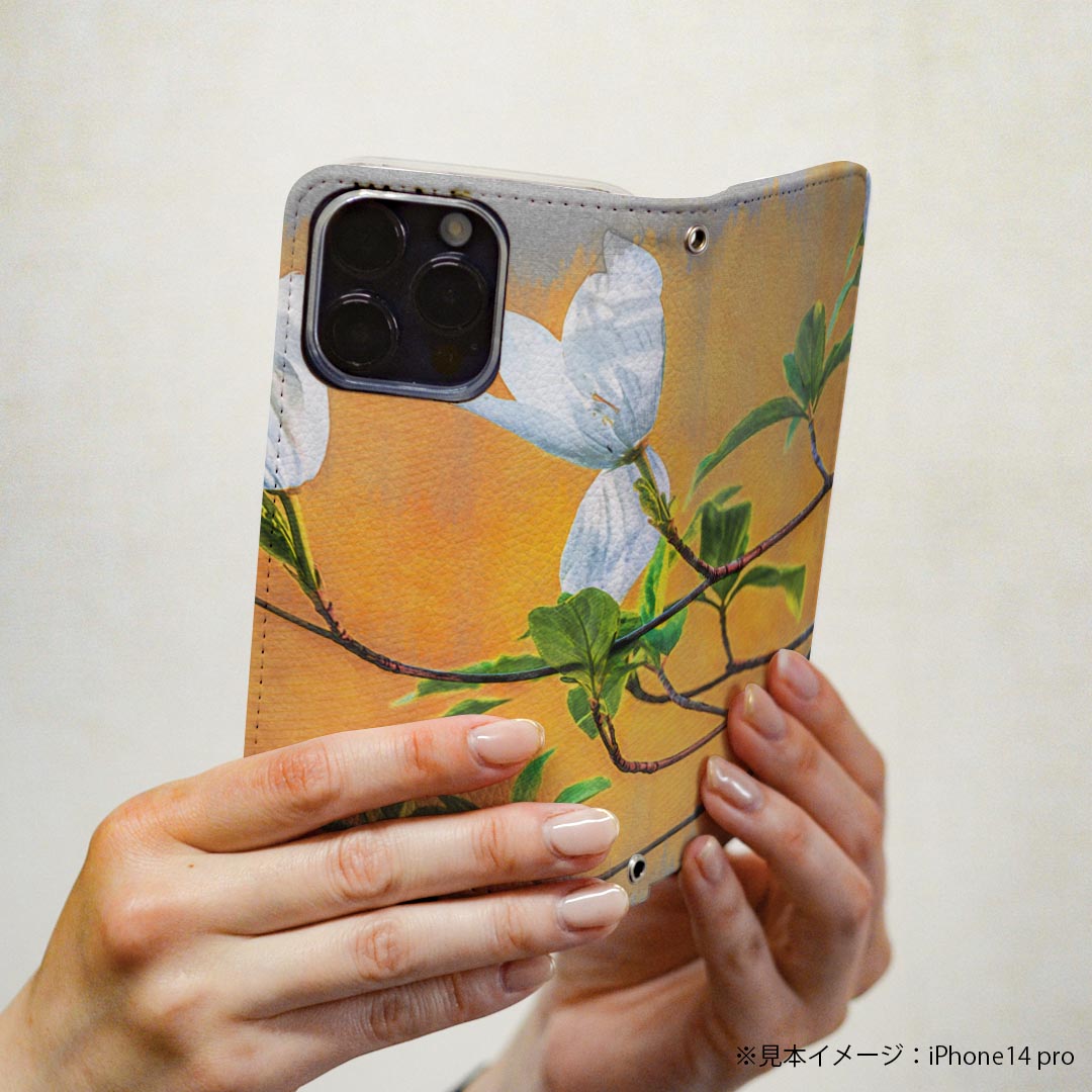 arrows NX F-01K アローズ NX 専用 ケース カバー 手帳型 マグネット式 ピタッと閉まる レザーケース f01k カード収納 ポケット igcase 023359 花　フラワー　絵画