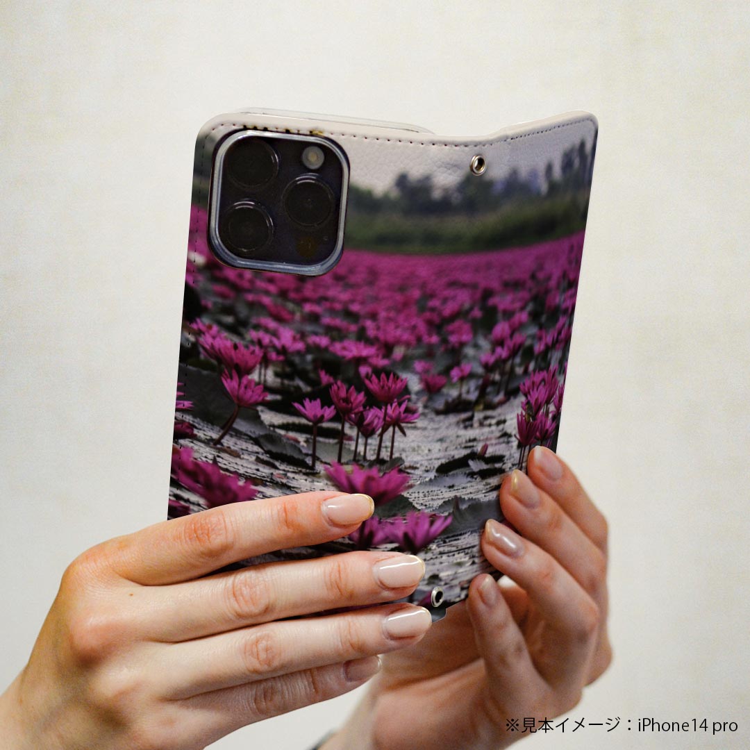 arrows Be3 F-02L アローズ ビースリー 専用 ケース カバー 手帳型 マグネット式 ピタッと閉まる レザーケース f02l カード収納 ポケット igcase 023484 花　フラワー　写真