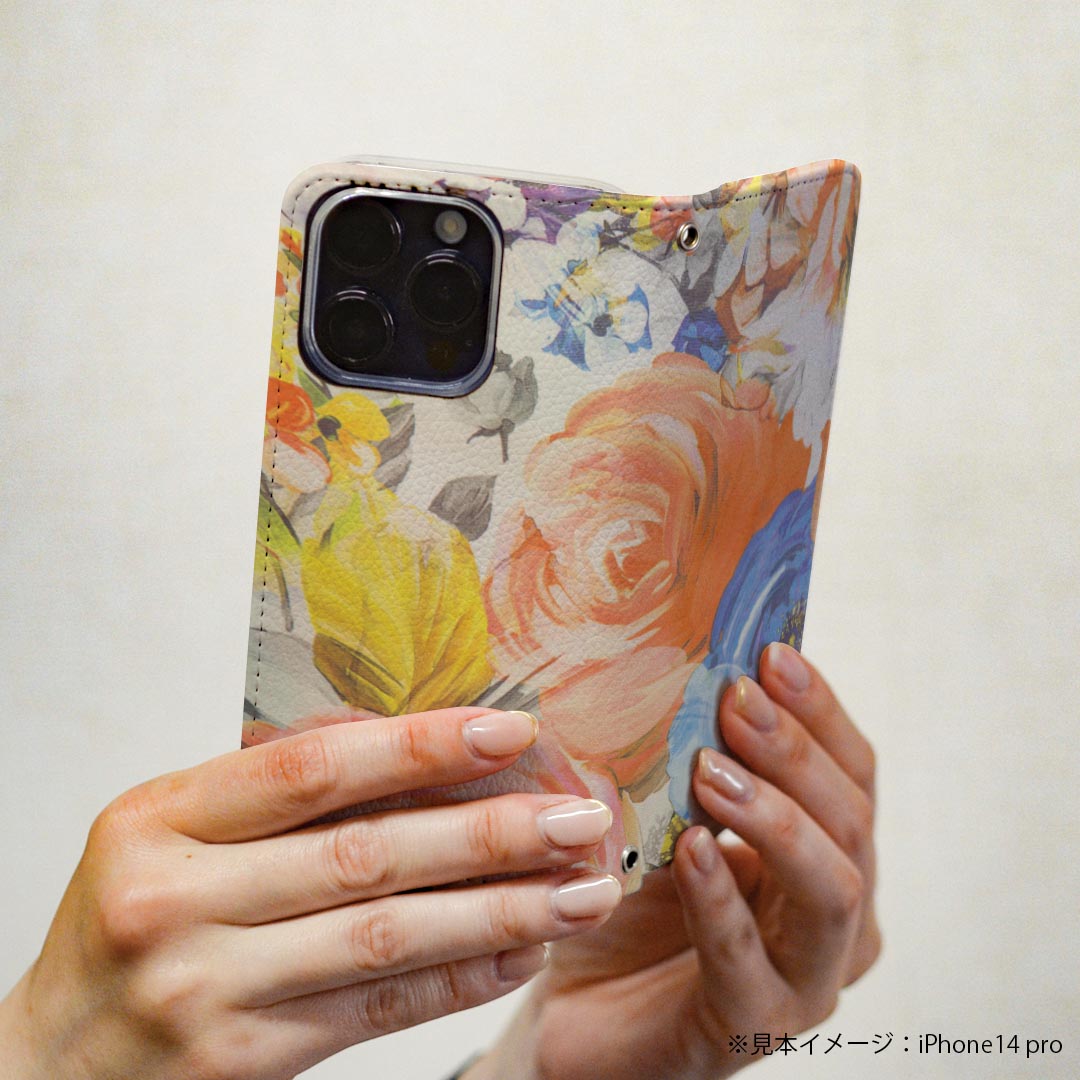 Pixel 3XL Google pixel3xl グーグル ピクセル3XL 専用 ケース カバー 手帳型 マグネット式 ピタッと閉まる レザーケース カード収納 ポケット igcase 023888 花　フラワー