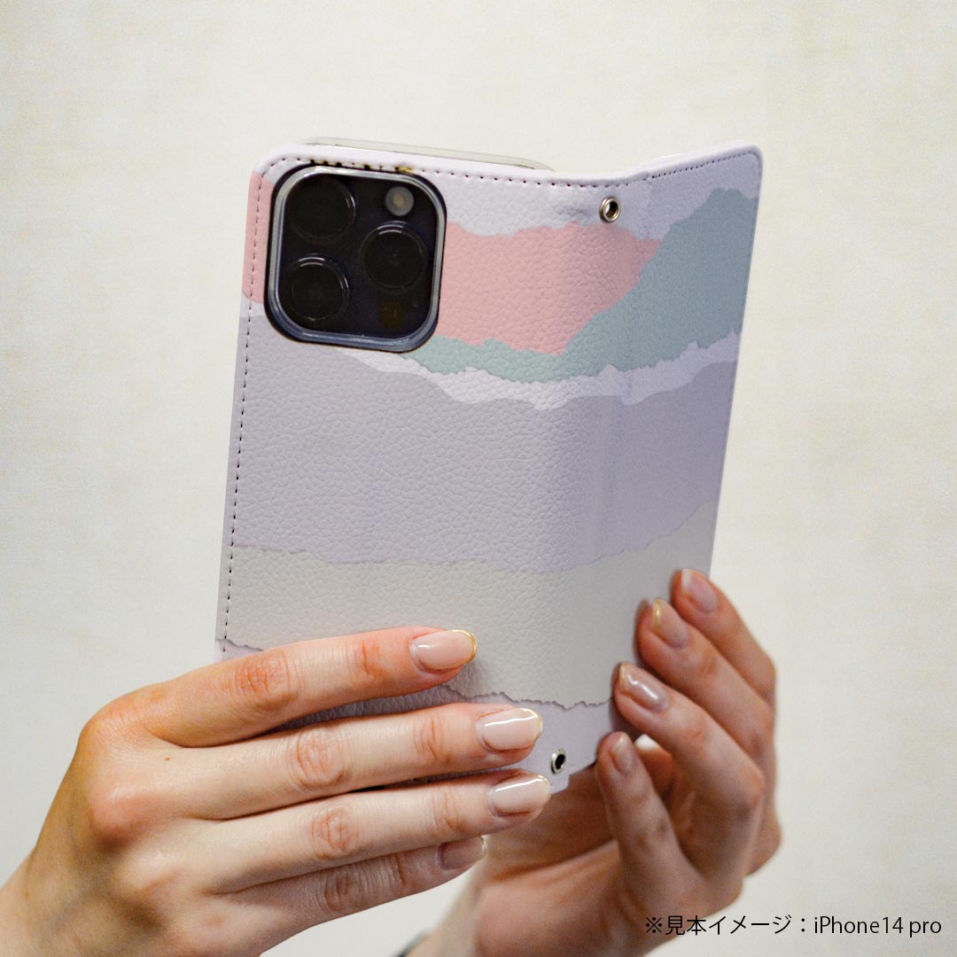 iPhone16plus 6.7インチ 専用 各キャリア iPhone 16 plus 共通対応 ケース カバー 手帳型 マグネット式 ピタッと閉まる レザーケース iphone 16plus カード収納 ポケット igcase 023893 パステルカラー　ペーパー風