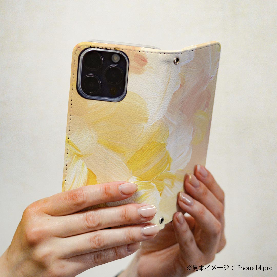 AQUOS R8 用 手帳型 ケース カバー SH-52D 対応 ケース カバー 手帳型 sh52d マグネット式 ピタッと閉まる レザーケース カード収納 ポケット 023991 絵具　ペイント