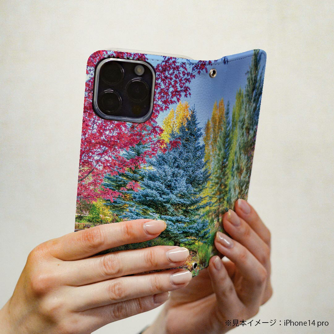 Google Pixel 9 Pro XL 専用 ケース カバー 手帳型 マグネット式 ピタッと閉まる レザーケース pixel9proxl カード収納 ポケット igcase 025811 景色　木　自然