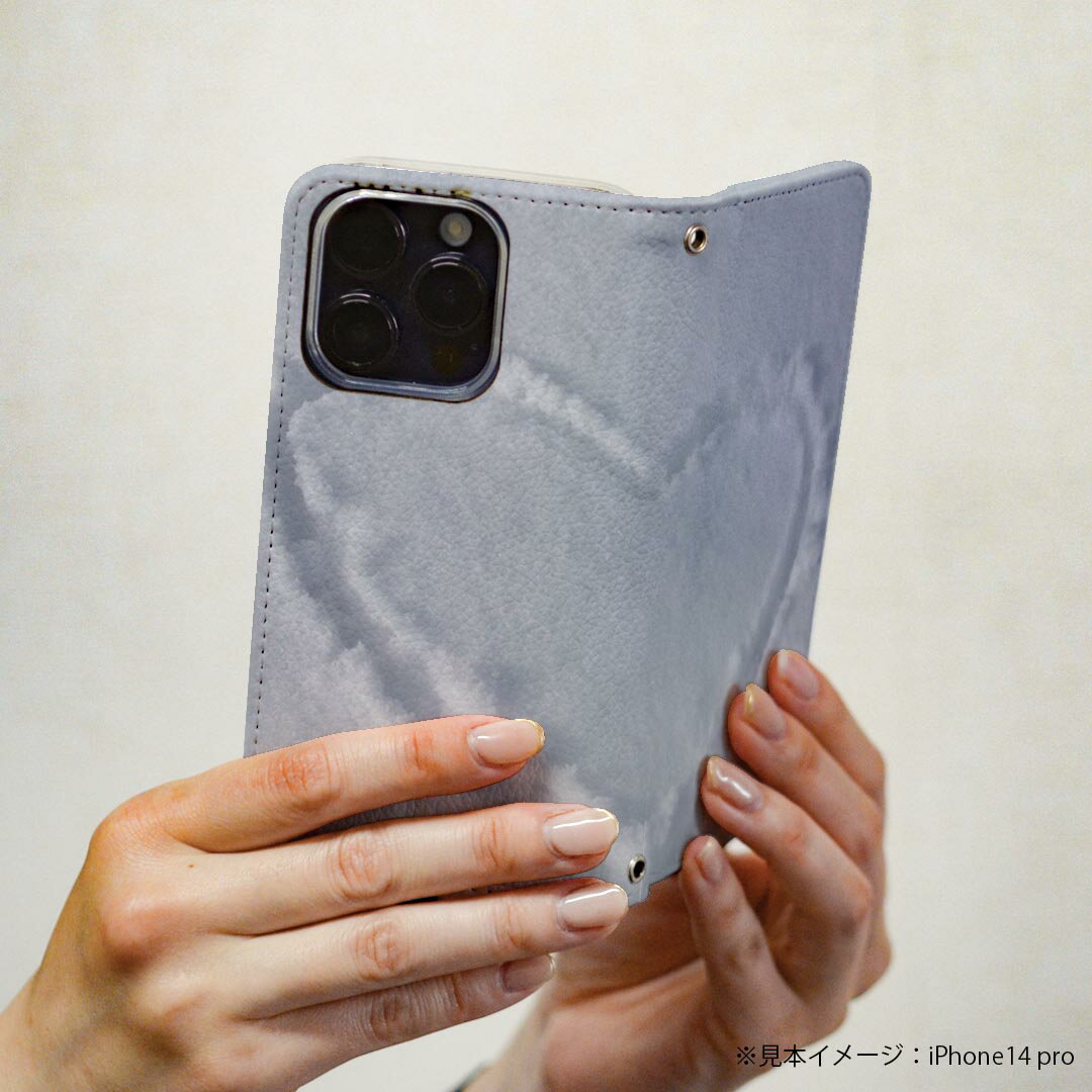 AQUOS sense SH-01K アクオスセンス 専用 ケース カバー 手帳型 マグネット式 ピタッと閉まる レザーケース sh01k カード収納 ポケット igcase 025854 雪　冬　ハート