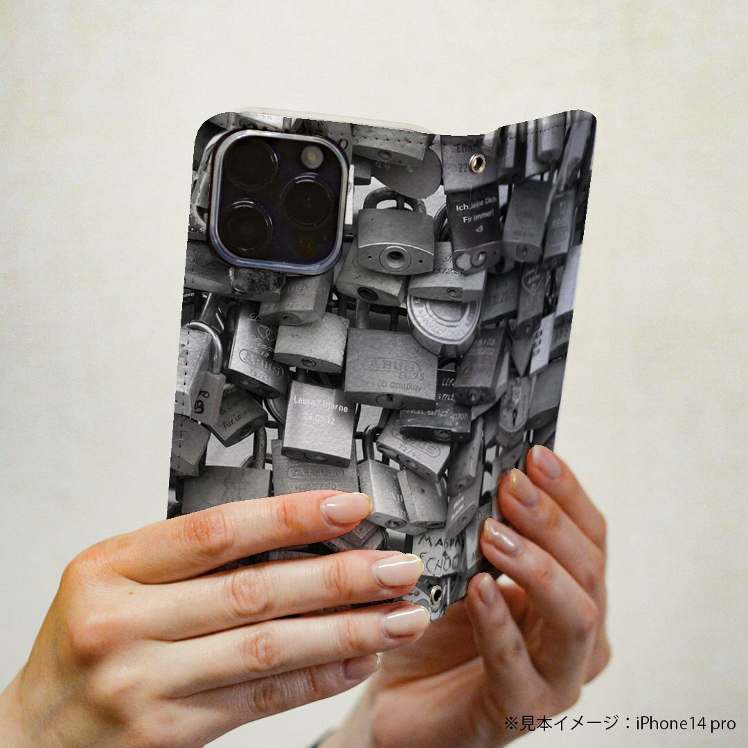 AQUOS sense SH-01K アクオスセンス 専用 ケース カバー 手帳型 マグネット式 ピタッと閉まる レザーケース sh01k カード収納 ポケット igcase 025869 南京錠　鍵　金属