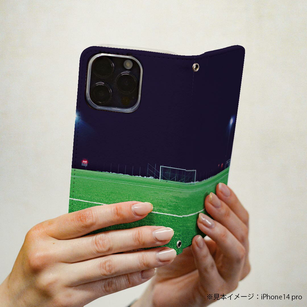Xperia 1 IV エクスペリア SO-51C / SOG06 / A201SO 共通対応 専用 ケース カバー 手帳型 so51c マグネット式 ピタッと閉まる レザーケース カード収納 ポケット igcase 025914 スポーツ　フットサル　サッカー