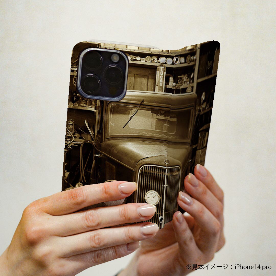 Galaxy Note8 SC-01K ギャラクシー ノートエイト sc01k 専用 ケース カバー 手帳型 マグネット式 ピタッと閉まる レザーケース カード収納 ポケット igcase 026043 車　クラシックカー　ビンテージ