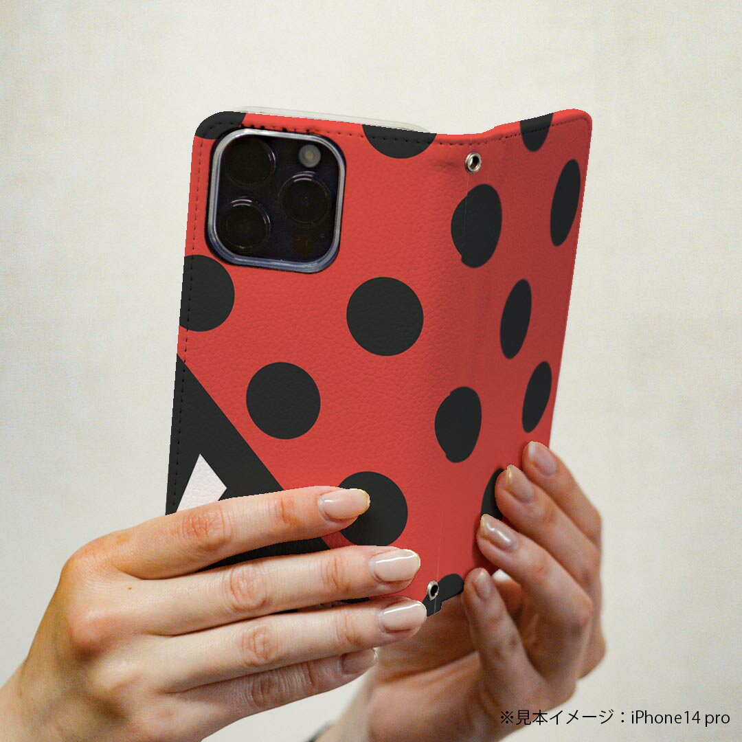 Google Pixel 9 Pro XL 専用 ケース カバー 手帳型 マグネット式 ピタッと閉まる レザーケース pixel9proxl カード収納 ポケット igcase 026102 てんとう虫　折り紙