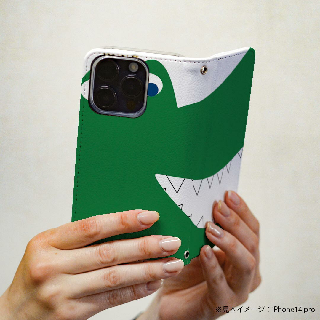 Galaxy S23 SC-51D SCG19 専用 ケース カバー 手帳型 マグネット式 ピタッと閉まる レザーケース sc51d カード収納 ポケット igcase 026179 動物　ワニ