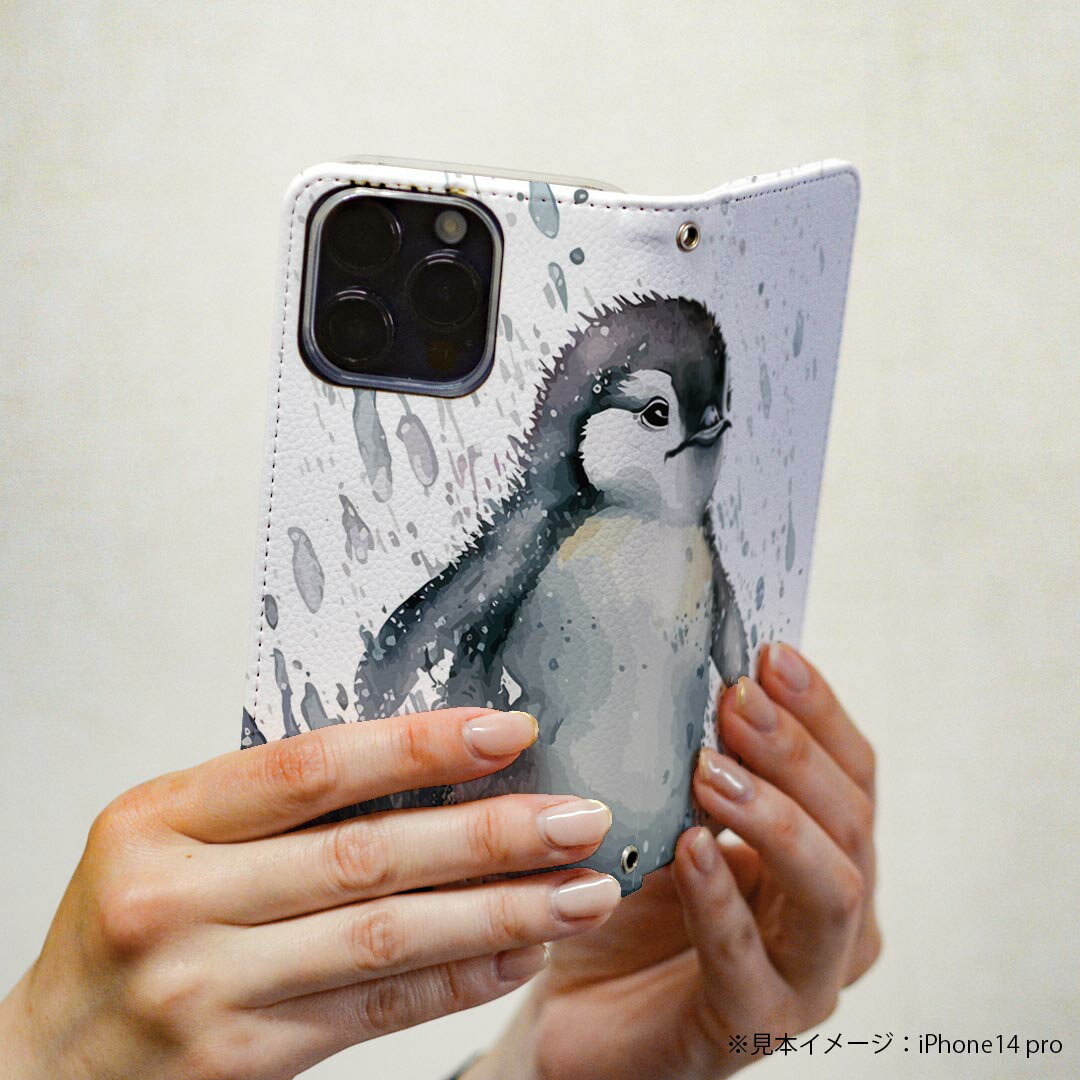 Google Pixel 9 Pro XL 専用 ケース カバー 手帳型 マグネット式 ピタッと閉まる レザーケース pixel9proxl カード収納 ポケット igcase 032359 ペンギン