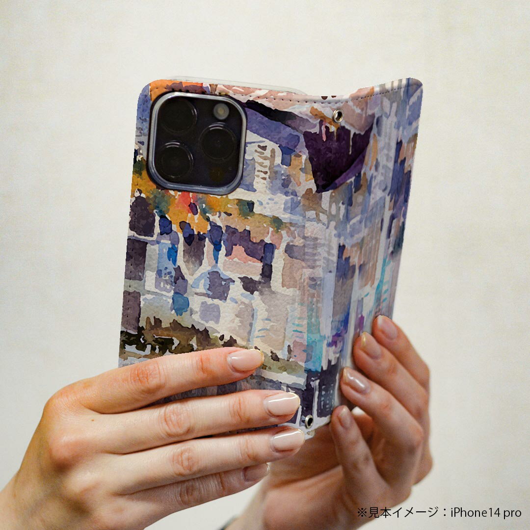 Galaxy A53 5G 用 スマホカバー SC-53C / SCG15 共通対応 ケース カバー 手帳型 マグネット式 ピタッと閉まる レザーケース カード収納 ポケット 033553 模様