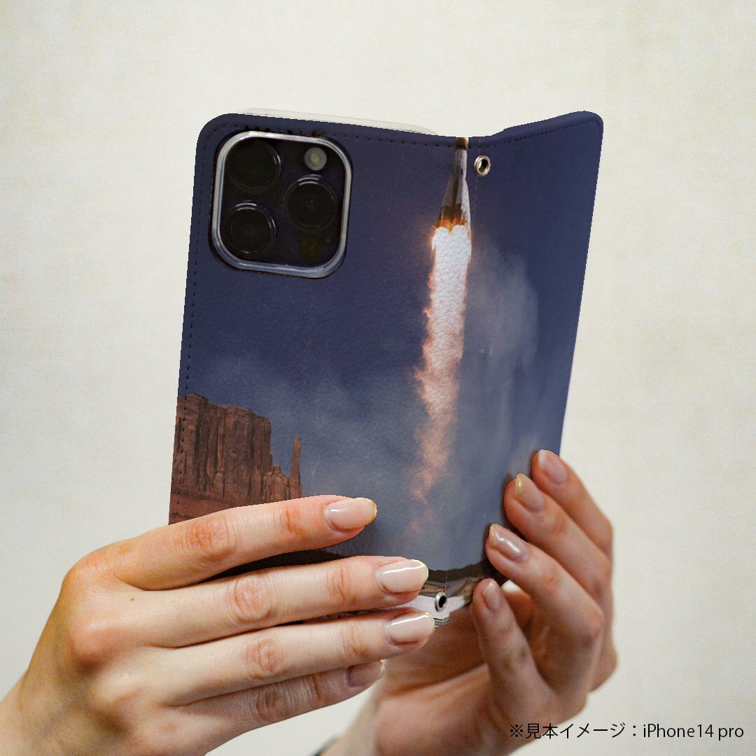 Xperia 10 II 用 スマホカバー SO-41A / SOV43 共通対応 ケース カバー 手帳型 マグネット式 ピタッと閉まる レザーケース カード収納 ポケット 033612 車 ロケット